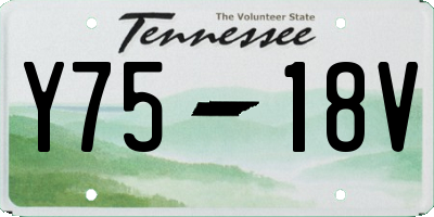 TN license plate Y7518V