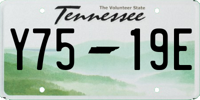 TN license plate Y7519E