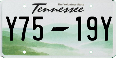 TN license plate Y7519Y