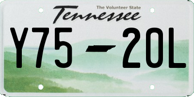 TN license plate Y7520L