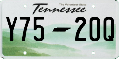 TN license plate Y7520Q