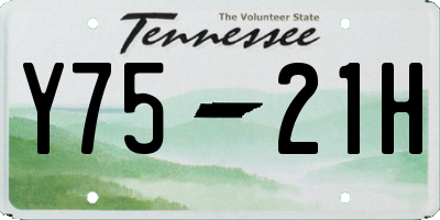 TN license plate Y7521H