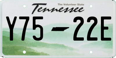 TN license plate Y7522E
