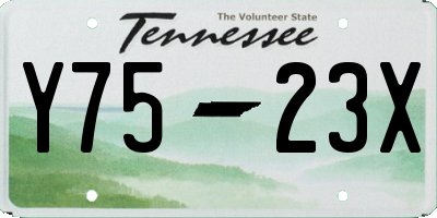 TN license plate Y7523X