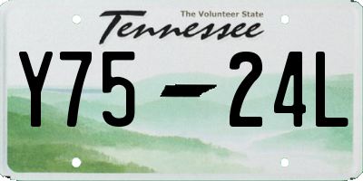 TN license plate Y7524L