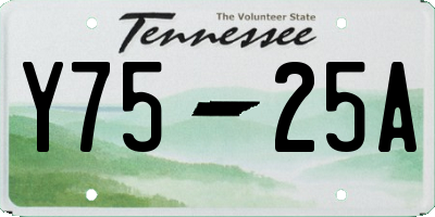 TN license plate Y7525A