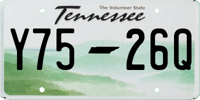 TN license plate Y7526Q