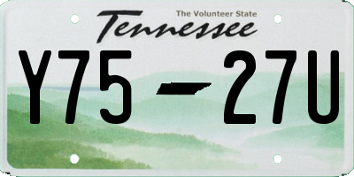 TN license plate Y7527U