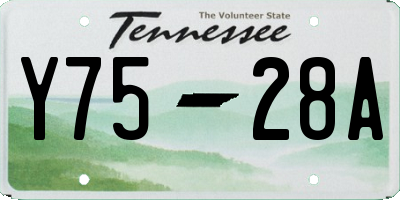 TN license plate Y7528A