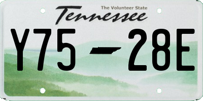 TN license plate Y7528E