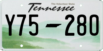 TN license plate Y7528O