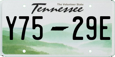 TN license plate Y7529E