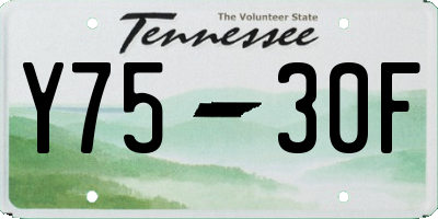 TN license plate Y7530F