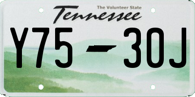 TN license plate Y7530J