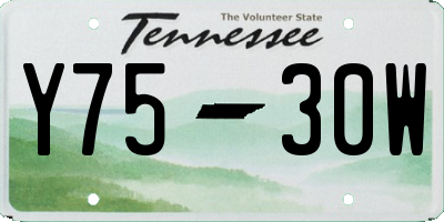 TN license plate Y7530W