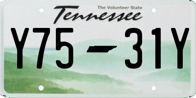 TN license plate Y7531Y
