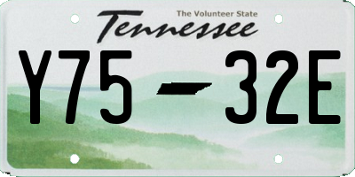 TN license plate Y7532E