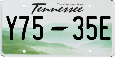 TN license plate Y7535E