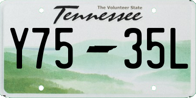 TN license plate Y7535L