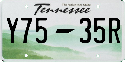 TN license plate Y7535R