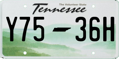 TN license plate Y7536H