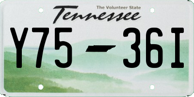 TN license plate Y7536I