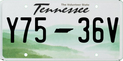 TN license plate Y7536V