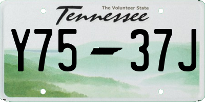 TN license plate Y7537J