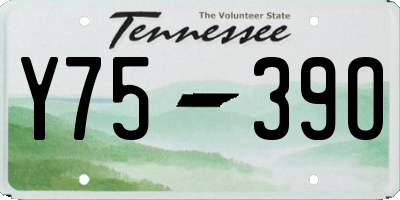 TN license plate Y7539O