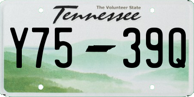 TN license plate Y7539Q