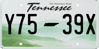 TN license plate Y7539X
