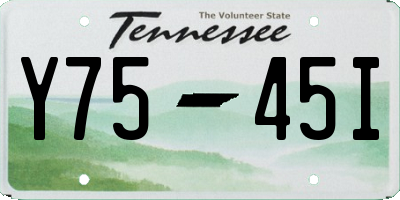 TN license plate Y7545I