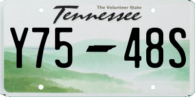 TN license plate Y7548S