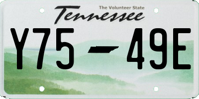 TN license plate Y7549E