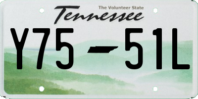 TN license plate Y7551L