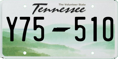 TN license plate Y7551O
