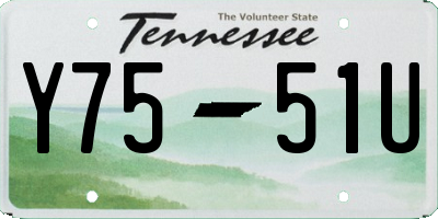 TN license plate Y7551U