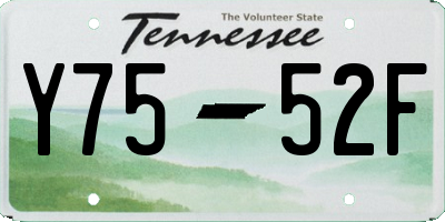 TN license plate Y7552F
