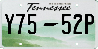 TN license plate Y7552P
