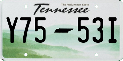 TN license plate Y7553I