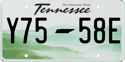 TN license plate Y7558E
