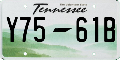 TN license plate Y7561B