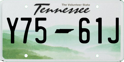 TN license plate Y7561J