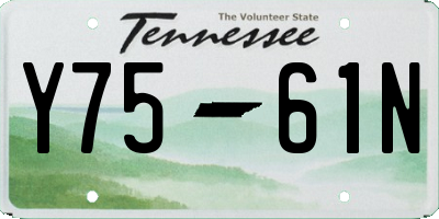 TN license plate Y7561N