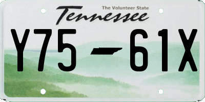 TN license plate Y7561X