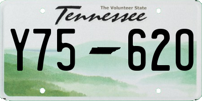 TN license plate Y7562O