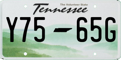 TN license plate Y7565G