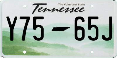 TN license plate Y7565J