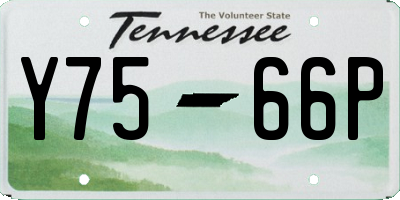 TN license plate Y7566P