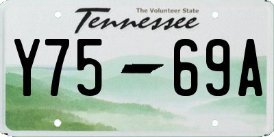 TN license plate Y7569A